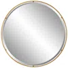 Uttermost Canillo Gold Leaf 42" Round Oversized Wall Mirror
