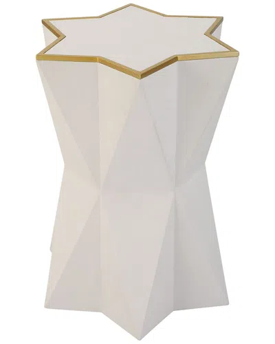 Uttermost Capella Accent Table In White