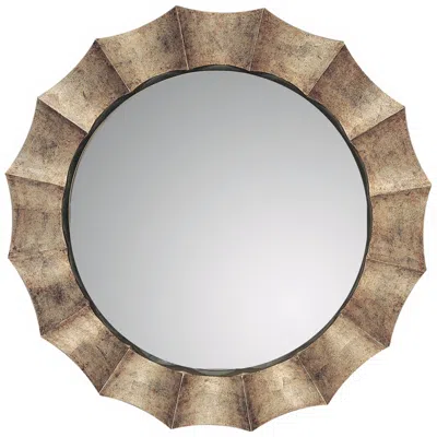 Uttermost Capital Silver 41" High Wall Mirror In Brown