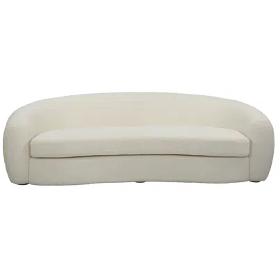 Uttermost Capra 90" Wide Off White Shearling Sofa