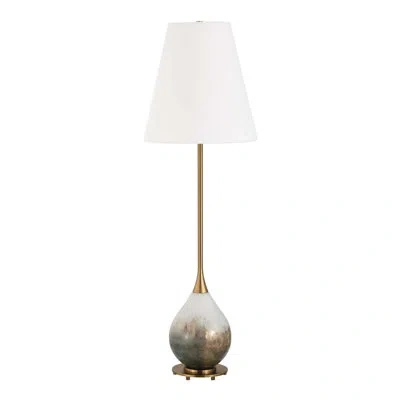 Uttermost Cardoni Smoke Buffet Lamp In White;gray