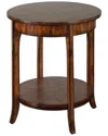 Uttermost Carmel Distressed Veneer Lamp Table In Brown