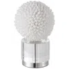 Uttermost Cascara 10" High White Seashell Sphere Sculpture