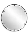 Uttermost Cashel Round Iron Mirror In Black