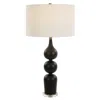 Uttermost Caviar Matte Black Ceramic Table Lamp