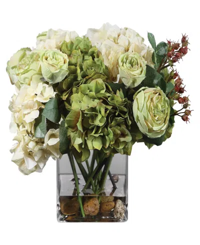 Uttermost Cecily Hydrangea Bouquet In Green