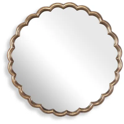 Uttermost Cerrito Brass 34" Round Mirror