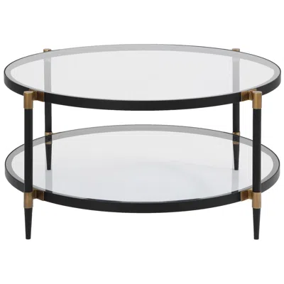 Uttermost Chadid 39" Wide Coffee Table In Transparent