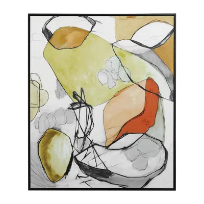 Uttermost Charcoal Improvision 60" High Giclee Framed Canvas Wall Art