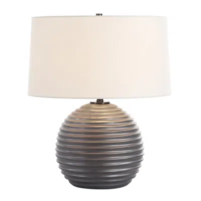 Uttermost Chelsom 22" High Satin Black Ceramic Table Lamp