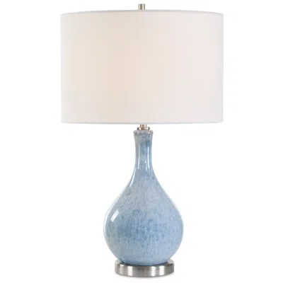 Uttermost Cinnabar Road Elegant 23 1/4" H Soft Blue Ceramic Table Lamp