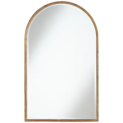Uttermost Clara Gold 24" X 39" Arch Top Wall Mirror