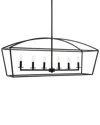 Uttermost Clayton 6-light Linear Chandelier In Black