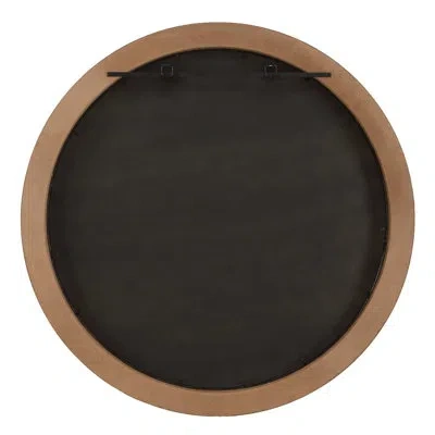 Uttermost Cleveland Round Burl Wood Mirror In Brown
