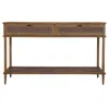 Uttermost Coast 52"w Soft Oak Stain 2-drawer Console Table
