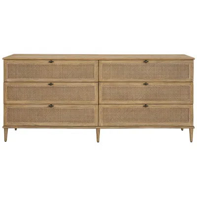 Uttermost Coast 72" Wide 6 Drawer Chest In Neutral
