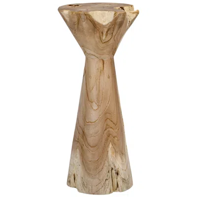 Uttermost Coastwood Teak 22 1/4" High Indoor-outdoor Drink Table
