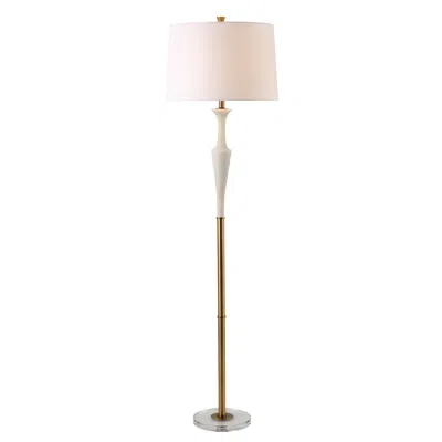 Uttermost Colette Ivory And Antique Brass Floor Lamp