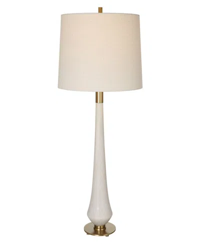 Uttermost Column Table Lamp In White