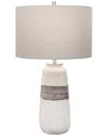 Uttermost Comanche Crackle Table Lamp In White