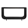 Uttermost Compton 57 1/2" Wide Black Rattan Console Table In Black