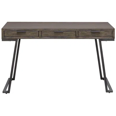 Uttermost Comrade 50" Wide Brown Mango Wood 3-drawer Desk