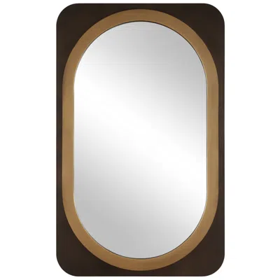 Uttermost Condesa 29 7/8" X 48 3/8" Rich Dark Bronze Mirror In Brown