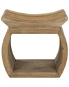 Uttermost Connor Elm Accent Stool In Brown