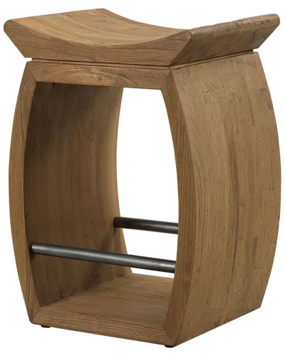 Uttermost Connor Modern Wood Counter Stool In Brown