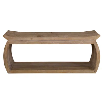Uttermost Connor Natural Elm Wood Accent Bench