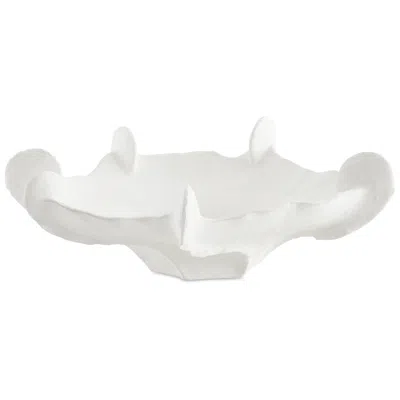 Uttermost Coral Mirage Matte White Earthenware Indoor-outdoor Bowl