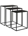 Uttermost Coreene Iron Nesting Tables In Black