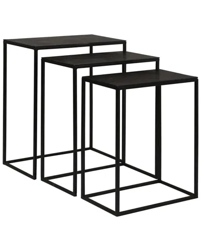 Uttermost Coreene Iron Nesting Tables In Black