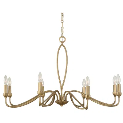 Uttermost Corella 40" Wide Gold 8-light Chandelier