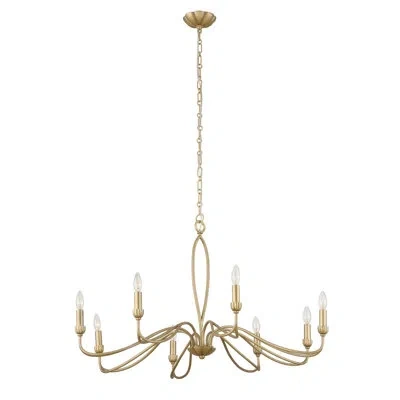 Uttermost Corella 8 Light Chandelier In Gold