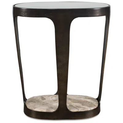 Uttermost Coronado 20" W Dark Bronze Aluminum Accent Table In Brown