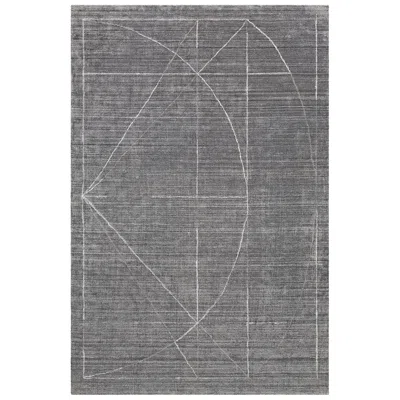 Uttermost Costilla 70034 6'x9' Gray And Charcoal Geometric Area Rug