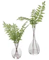 Uttermost Set Of 2 Country Ferns In Green