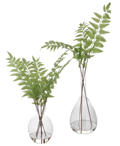 Uttermost Country Ferns, Set Of 2 In Green