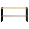 Uttermost Cunene 60" Wide Black And Gold Console Table