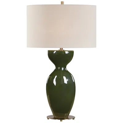 Uttermost Curhan 29" Green Ceramic Table Lamp