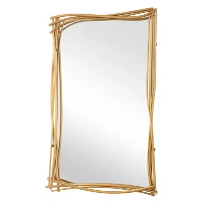 Uttermost Curved Branches Gold Mirror In Gold;brass
