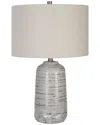 Uttermost Cyclone Table Lamp In Gray