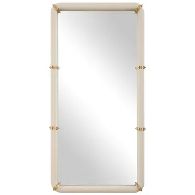 Uttermost Cyprus Brass Plated 22" X 44" Mirror In White