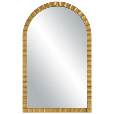 Uttermost Dandridge Antique Gold 24" X 38 3/4" Arch Top Wall Mirror