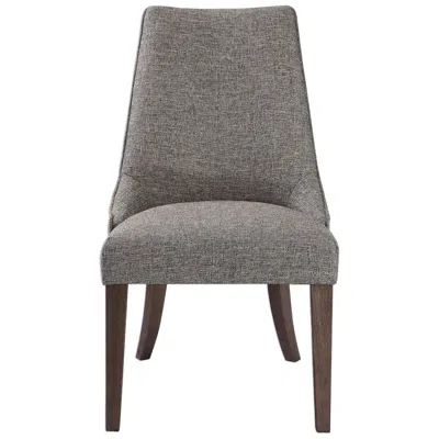 Uttermost Daxton 27" Wide Contemporary Gray Fabric Armless Side Chair