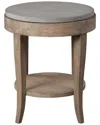 Uttermost Deka Round Side Table In Neutral