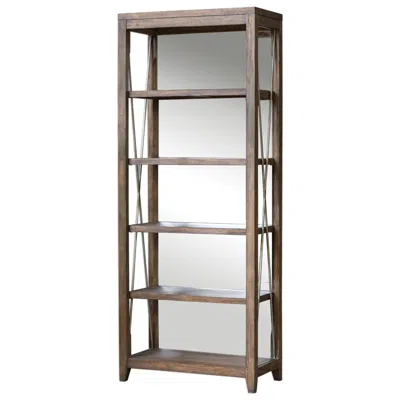 Uttermost Delancey 90-in High Metal And Wood Etagere