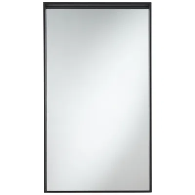 Uttermost Delaney Matte Black 24"x42" Rectangular Wall Mirror