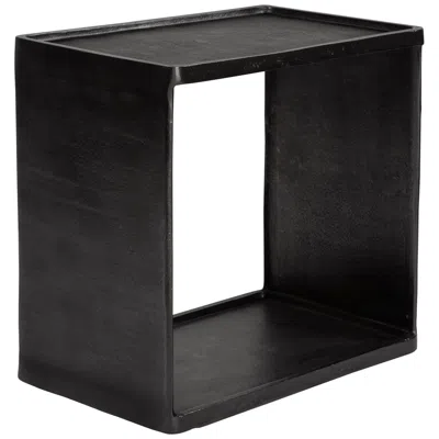 Uttermost Derwent 12" Wide Dark Antique Nickel Metal Side Table
